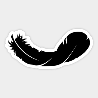 Black Feather Sticker